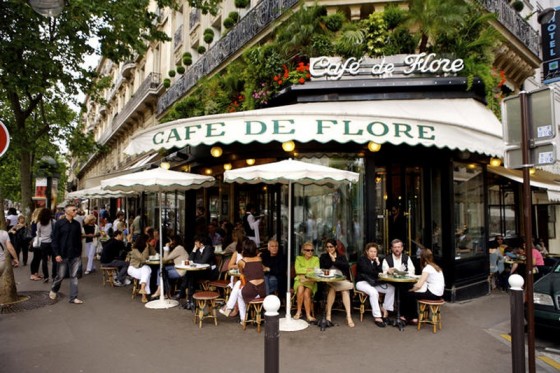 Writing a postcard at the Café de Flore terrace ? | ABC Paris - Cheap ...